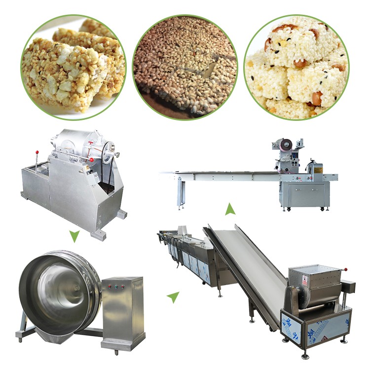 Highly Efficient Cereal Production Line , Cereal Bar Making Machine